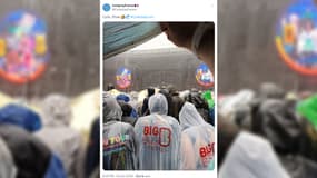 Les images de la pluie battante avant le premier concert de Coldplay à Lyon