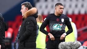 Christophe Galtier et Kylian Mbappé, à Paris le 31 janvier 2022