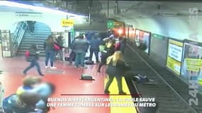 EN VIDÉO - Tombée sur les rails du métro, une femme sauvée de justesse à Buenos Aires