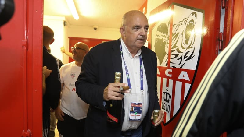Le président de l'AC Ajaccio Christian Leca le 13 mai 2022