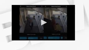 Les images d'une caméra de vidéo de surveillance du salon de coiffure du Massachussets, où le Secret Service est entré à plusieurs reprises.