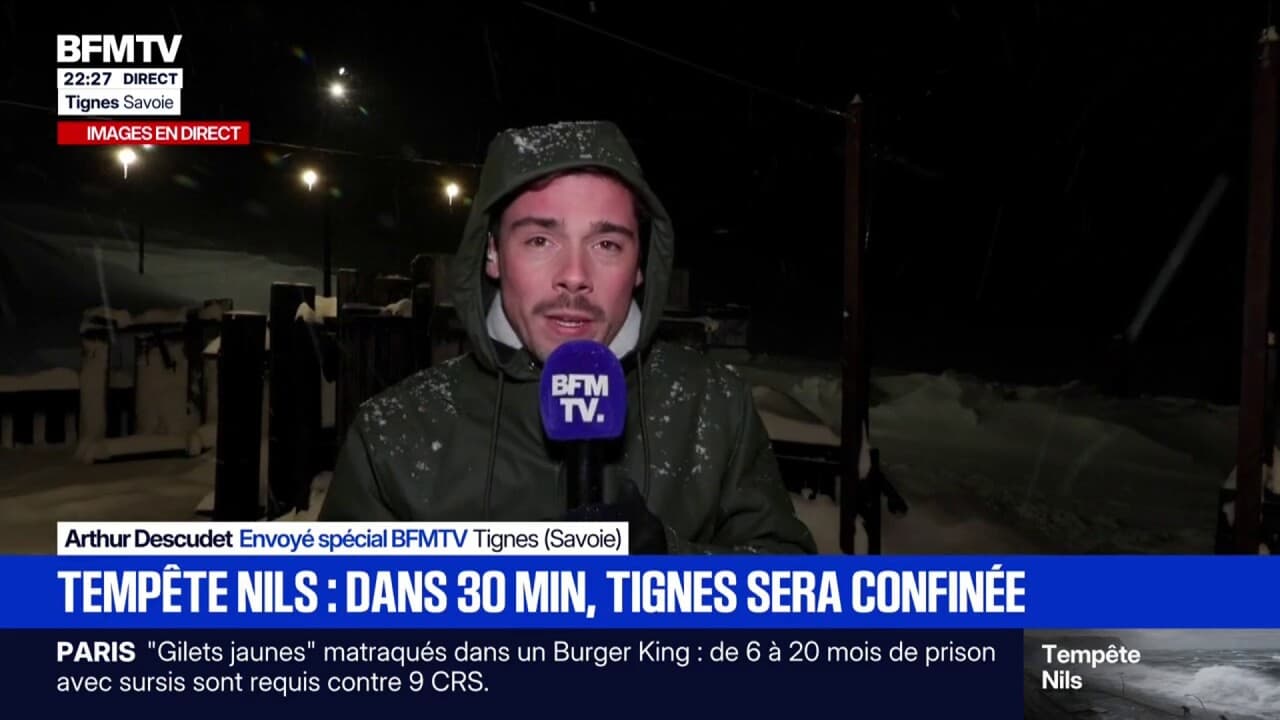 À partir de 23 heures, les habitants de la station de Tignes seront confinés jusqu'à demain matin 6 heures Kép