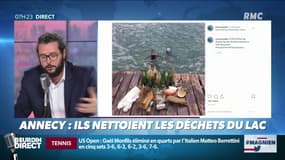 #Magnien, la chronique des réseaux sociaux : A Annecy, ils nettoient les déchets du lac - 05/09