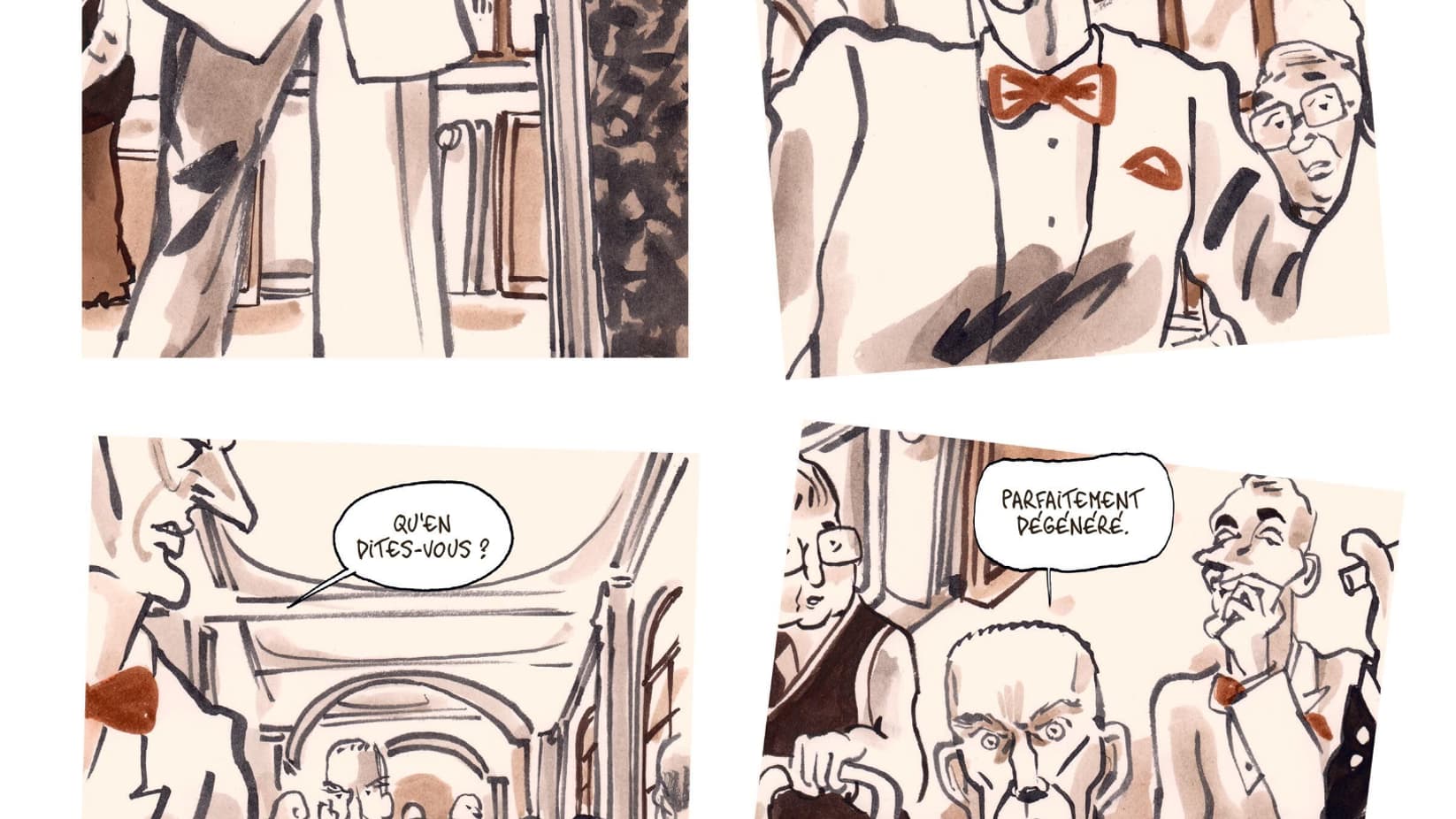 Une planche de la BD de Luz "Deux filles nues"