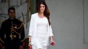 Marlène Schiappa quitte le Palais de l'Élysée le 19 juillet 2017 