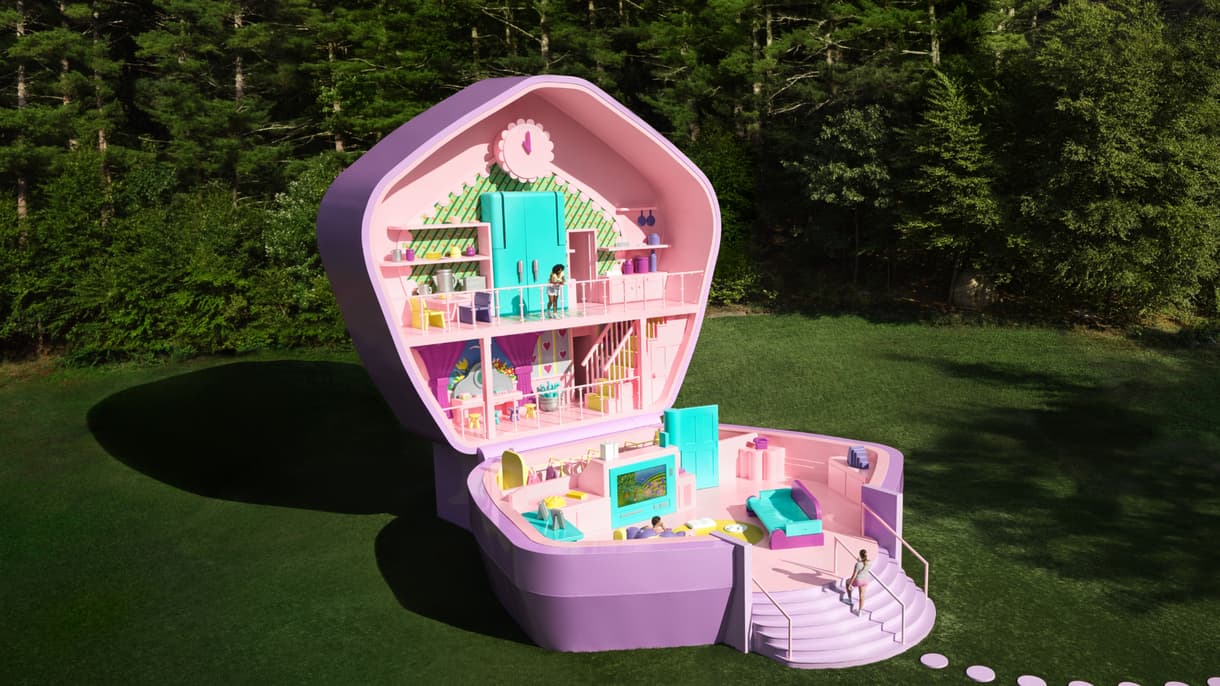 Une maison Airbnb au design d'un Polly Pocket 