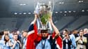 Erling Haaland soulevant la Ligue des champions avec Manchester City, 10 juin 2023