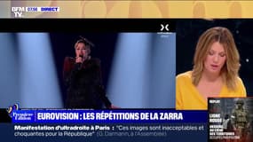 Eurovision: les images de la prestation de La Zarra lors de la première demi-finale