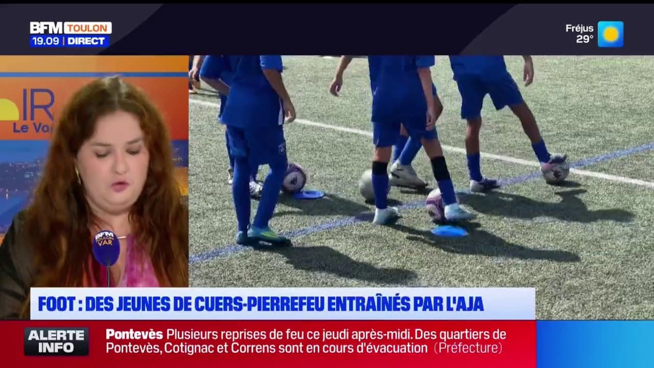 Cuers : les jeunes footballeurs entraînés par l'AJ Auxerre