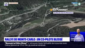 Une voiture prend feu lors d'un accident sur le rallye Monte-Carlo, le co-pilote héliporté à Nice