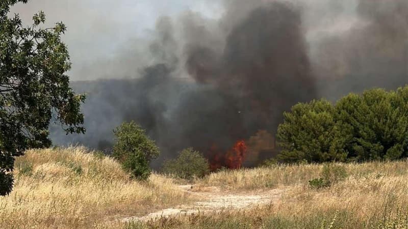 Un feu s'est déclaré ce mardi 24 juin au sein de la commune de Saint-Victoret (Bouches-du-Rhône). 