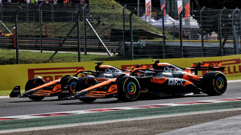 Oscar Piastri et Lando Norris au GP de Hongrie, le 21 juillet 2024