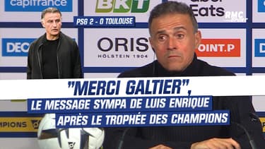 PSG : Le beau message de Luis Enrique à Galtier après le sacre au Trophée des Champions