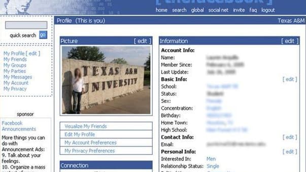 Facebook en 2004
