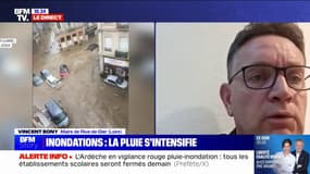 Vincent Bony (maire de Rive-de-Gier, dans la Loire): "L'épisode pluvieux qui est annoncé pour ce soir est également important, on n'est pas à l'abri d'une deuxième crue"