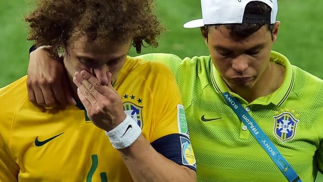 David Luiz et Thiago Silva, les défenseurs du Brésil et du PSG