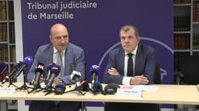  Nicolas Besonne, le procureur de la République, lors d'une conférence de presse sur la mort d'un chauffeur VTC ce dimanche 6 octobre.