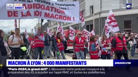 Lyon: environ 4000 manifestants en marge de la visite d'Emmanuel Macron