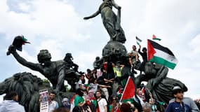 Manifestation propalestinienne à Paris, le 8 juin 2024 