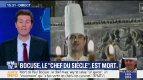 Paul Bocuse "a été le premier à médiatiser les chefs", dit le chef cuisinier de l'Elysée