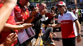 Charles Leclerc dans les rues de Monaco