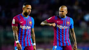 Memphis Depay et Dani Alves le 01/05/2022