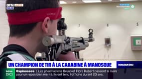 Manosque: un jeune tireur à la carabine s'entraîne pour les championnats de France