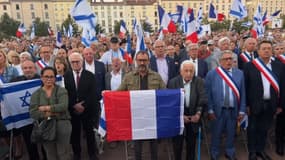 Ce mardi 10 octobre à 18 heures, le Crif organisait à Lyon sur la place Bellecour une manifestation en soutien à Israël après l'attaque du Hamas.