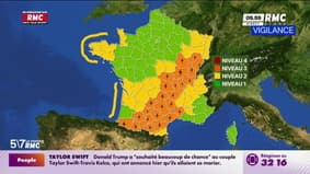 Météo: 25 départements en vigilance orange pour orages et des températures comprises entre 20°C et 34°C