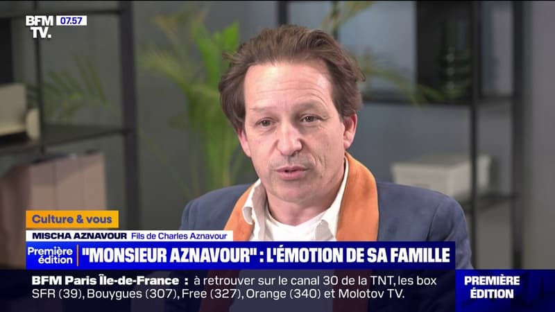 “J’ai pleuré, c’est émouvant”: le fils de Charles Aznavour, Mischa, salue le film “Monsieur Aznavour”