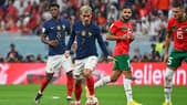 Antoine Griezmann face au Maroc lors du Mondial 2022
