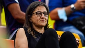 Fayza Lamari, la mère de Kylian Mbappé, au Parc des Princes le 25 septembre 2021