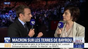 Emmanuel Macron face à Ruth Elkrief