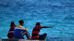 Un groupe de migrants arrivés sur l'île de Lampedusa. (Photo d'illustration)