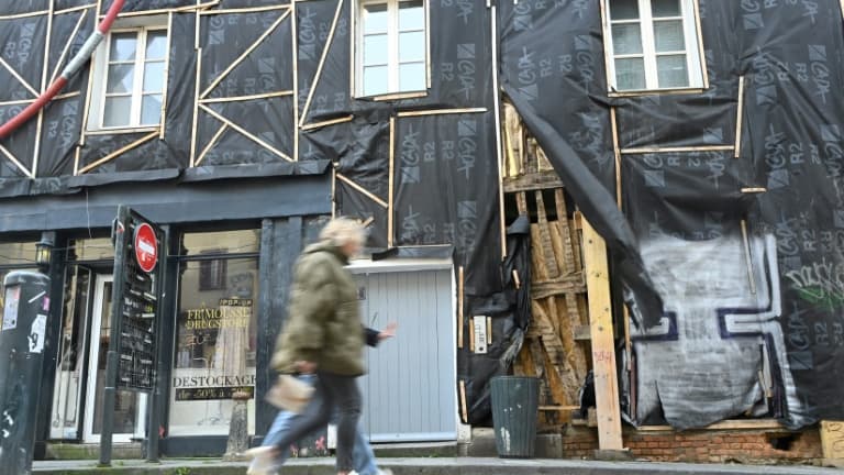 Une maison ancienne en rénovation à Rennes, le 15 novembre 2023.