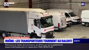 Colère des agriculteurs: les transporteurs tournent au ralenti dans le Rhône