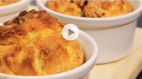 Muffins chorizo emmental: les étapes de la préparation (vidéo)