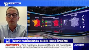 "On a une véritable hausse du nombre de cas de grippe", constate Marc Noizet, président de Samu-Urgences de France