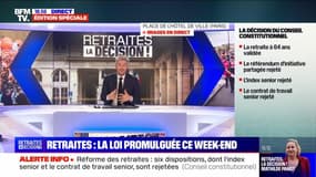 Édition spéciale Retraites : la loi promulguée ce week-end - 14/04