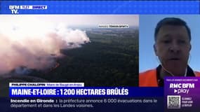 Incendie dans le Maine-et-Loire: le feu "n'est pas fixé", assure le maire de Baugé-en-Anjou