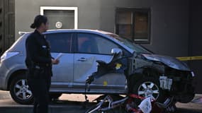 La voiture qui a foncé dans le foule à Los Angeles, le samedi 19 juillet
