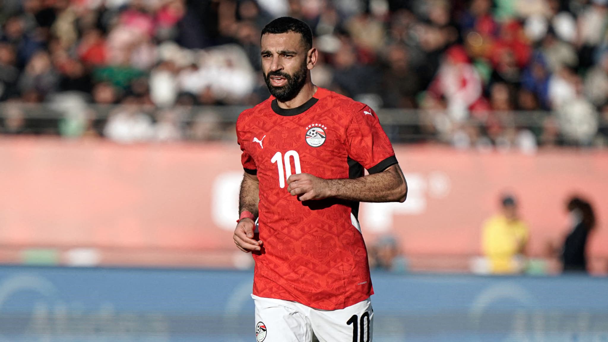 Mohamed Salah entre l'Egypte et l'Afrique du Sud (1-0, CAN 2025), le 4 janvier 2026