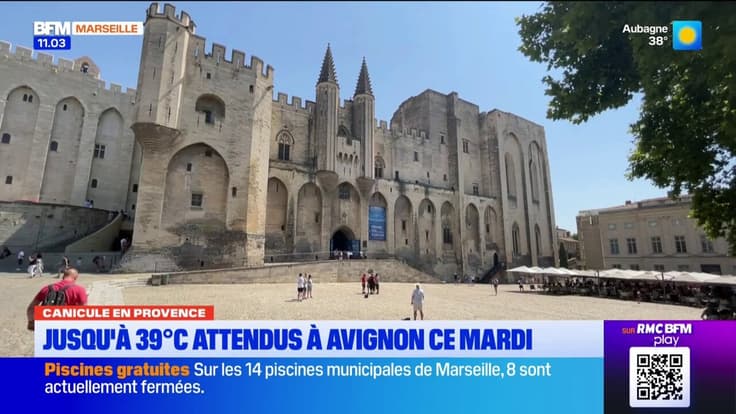 Canicule en Provence. Jusqu'à 39°C attendus à Avignon ce mardi