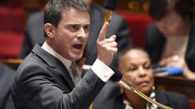 Manuel Valls à l'Assemblée nationale le 1er avril 2015