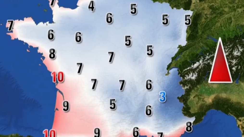 Les températures de ce jeudi 14 décembre