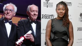 Les cinéastes Jean-Pierre et Luc Dardenne et Alice Diop.