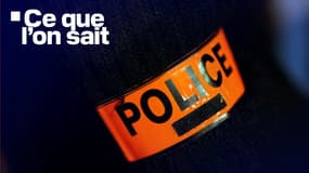 Ce que l'on sait, brassard de police.