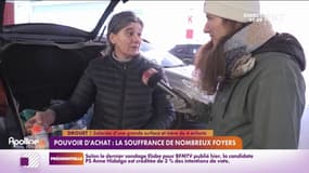 Nos reporters dans l'Orne ont accompagné Drouet à la sortie d'un supermarché