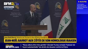En Irak, Jean-Noël Barrot redit la volonté de la France de voir la création d'un État palestinien
