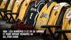 NBA : les numéros 2 et 24 de Gianna et Kobe Bryant honorés au All Star Game